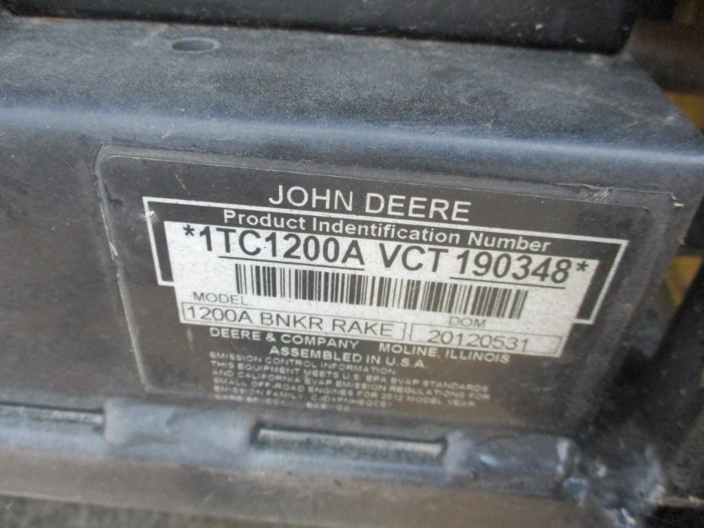 John Deere 1200A Bunker Base Ball Rake - Image 3