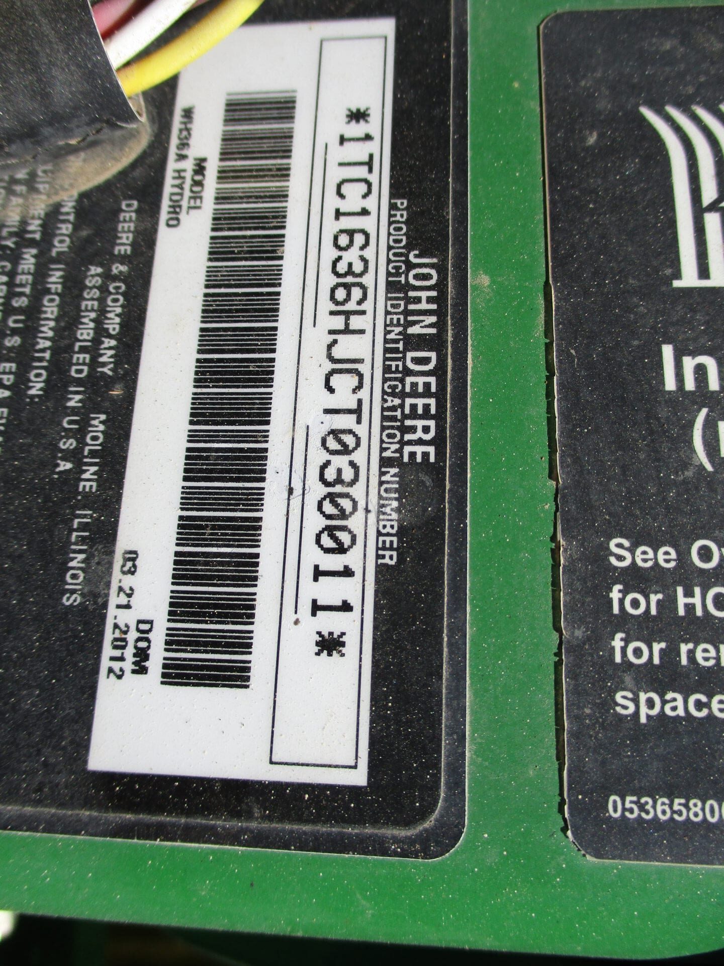 John Deere WH36A 36” Commercial Walk-Behind Rotary Mower - Image 6