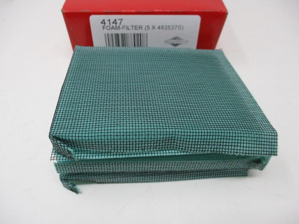 5 Genuine Briggs & Stratton 493537S / 4147 Pre-Foam Filter