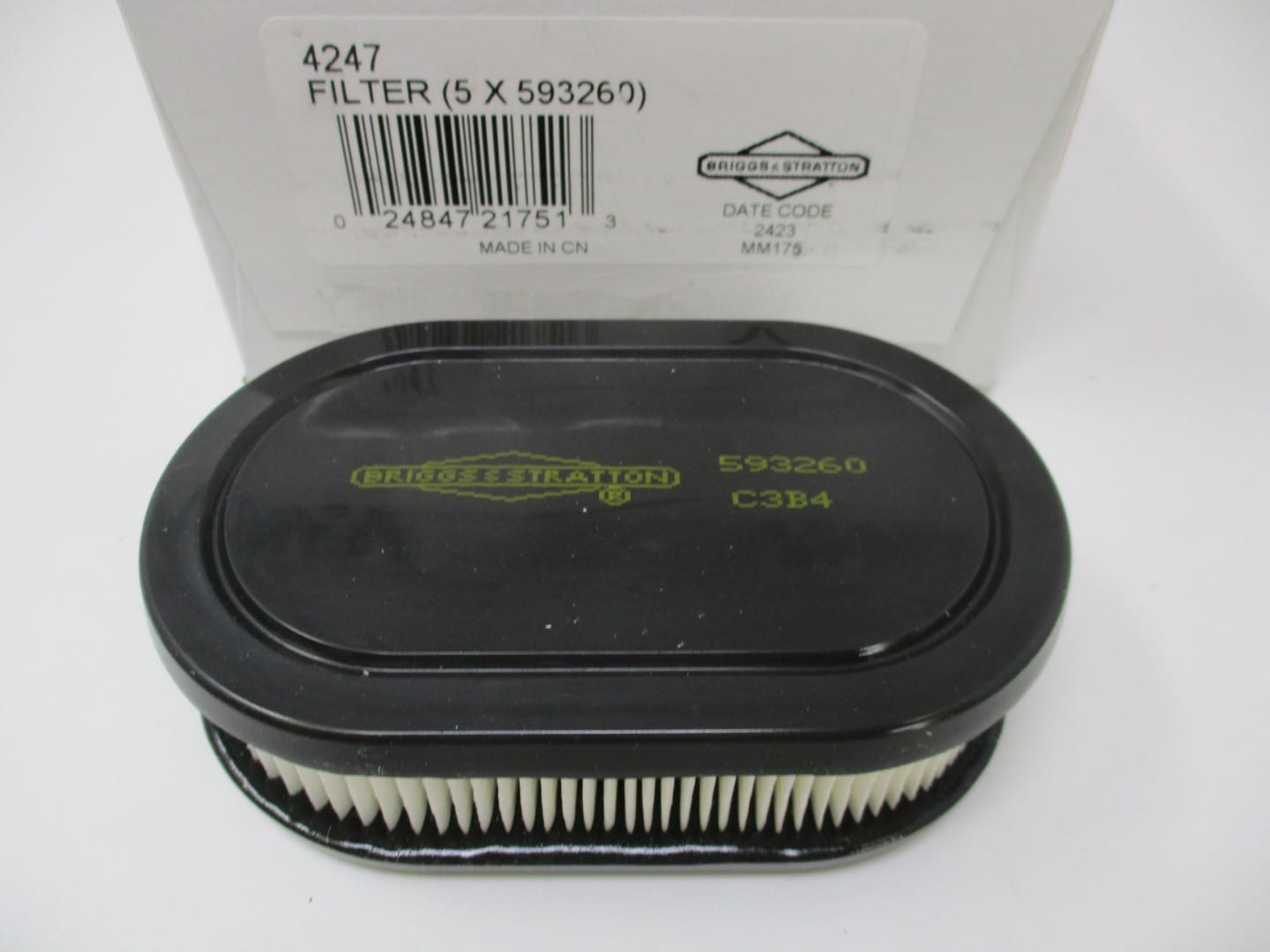 5 Genuine Briggs & Stratton 593260 Air Filter 593260 798452 550e-550EX 4247 - Image 4