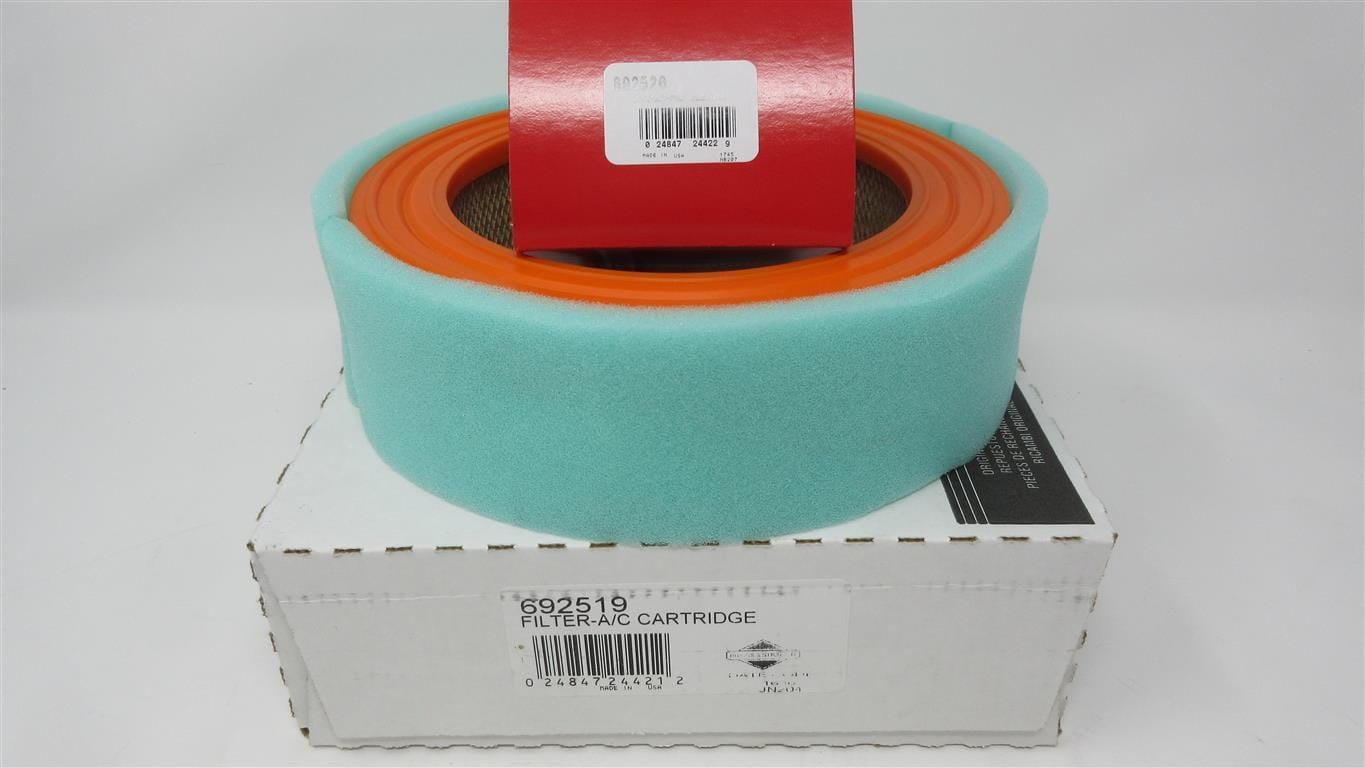 Genuine Briggs & Stratton 692519 and 692520 Round and Pre-Air Filter Vanguard Twin - Image 4