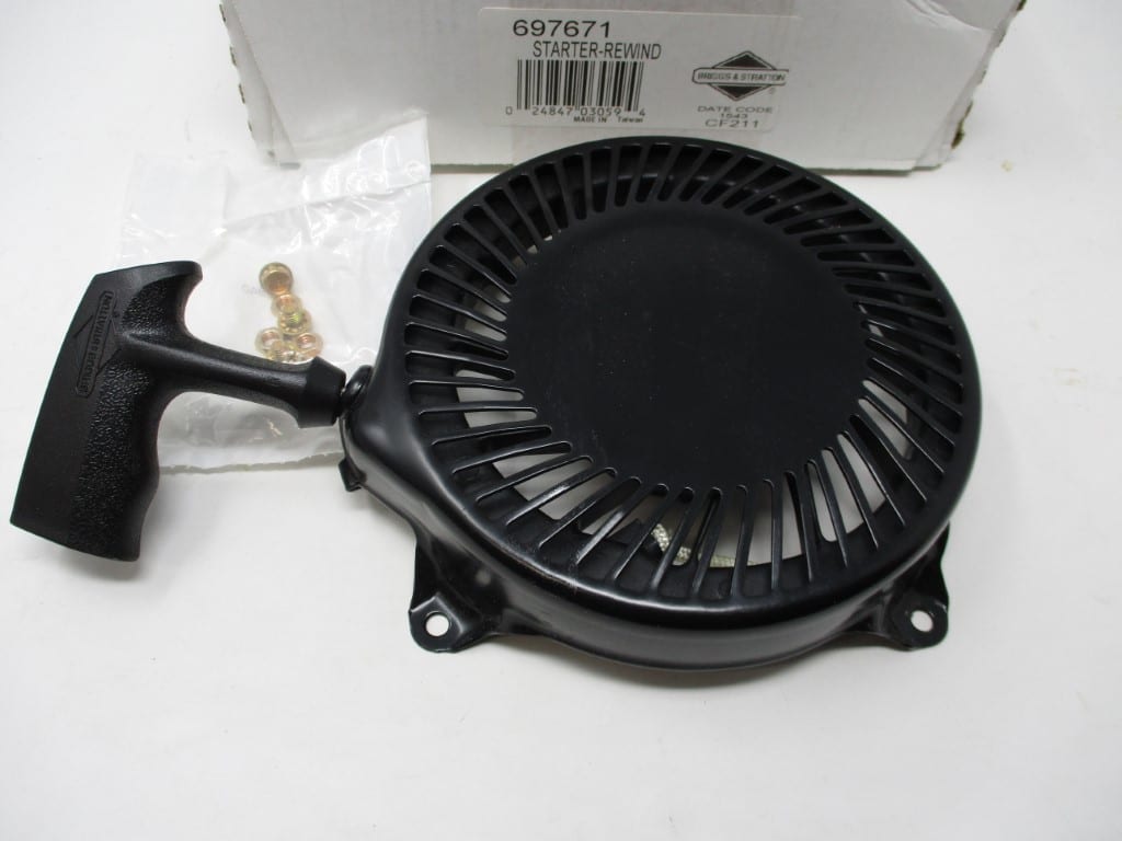 Genuine Briggs & Stratton 697671 Engine Recoil Starter 498031 498000 491963 - Image 2
