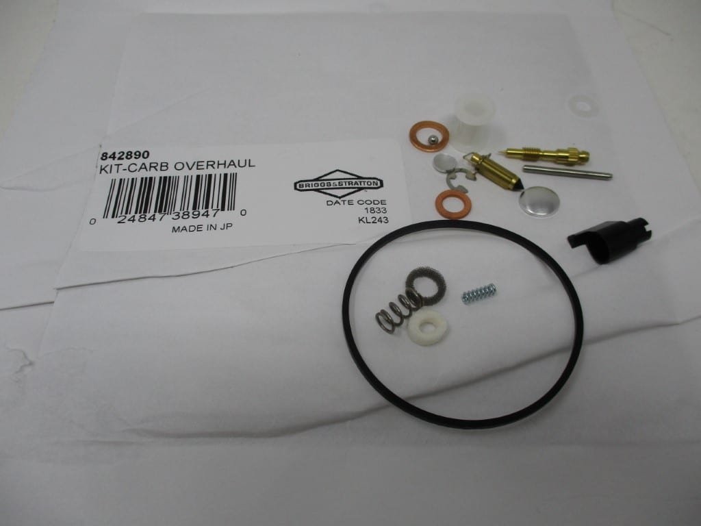 Genuine Briggs & Stratton 842890 Carburetor Overhaul Kit For a 808728 Carburetor Rebuild