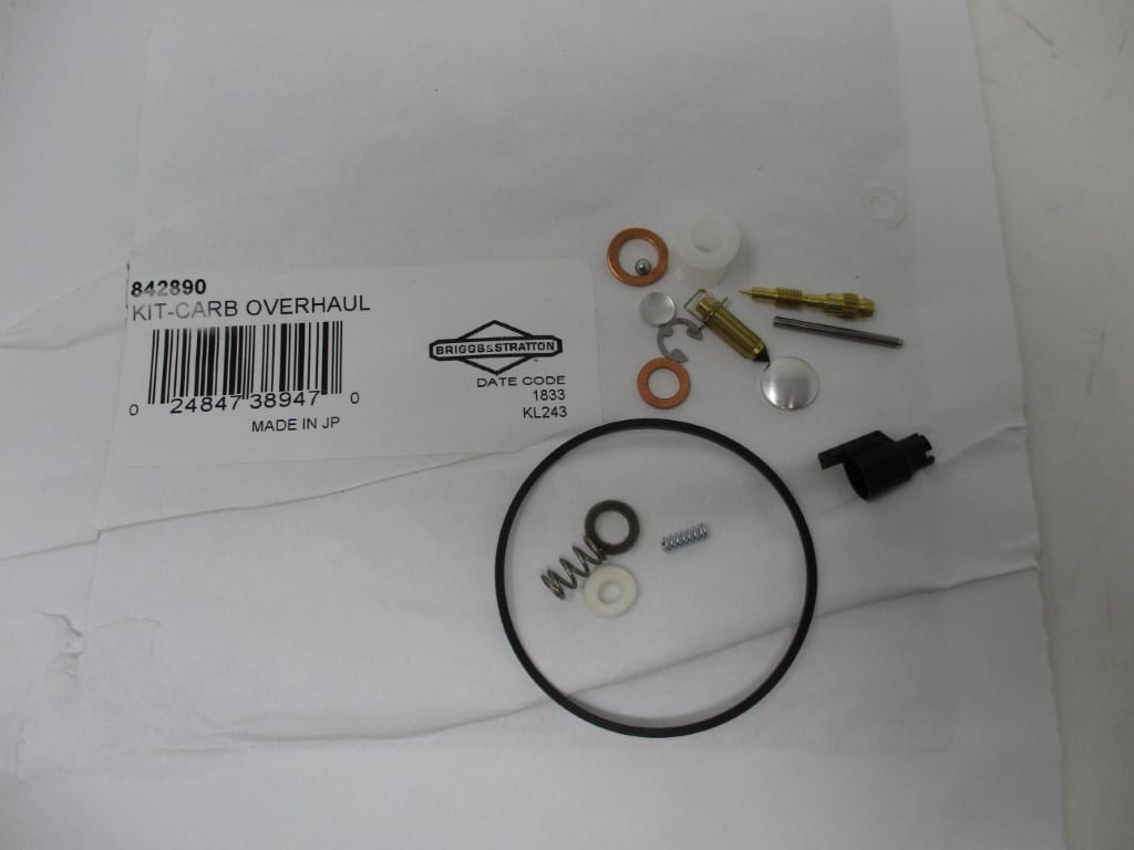 Genuine Briggs & Stratton 842890 Carburetor Overhaul Kit For a 808728 Carburetor Rebuild - Image 3