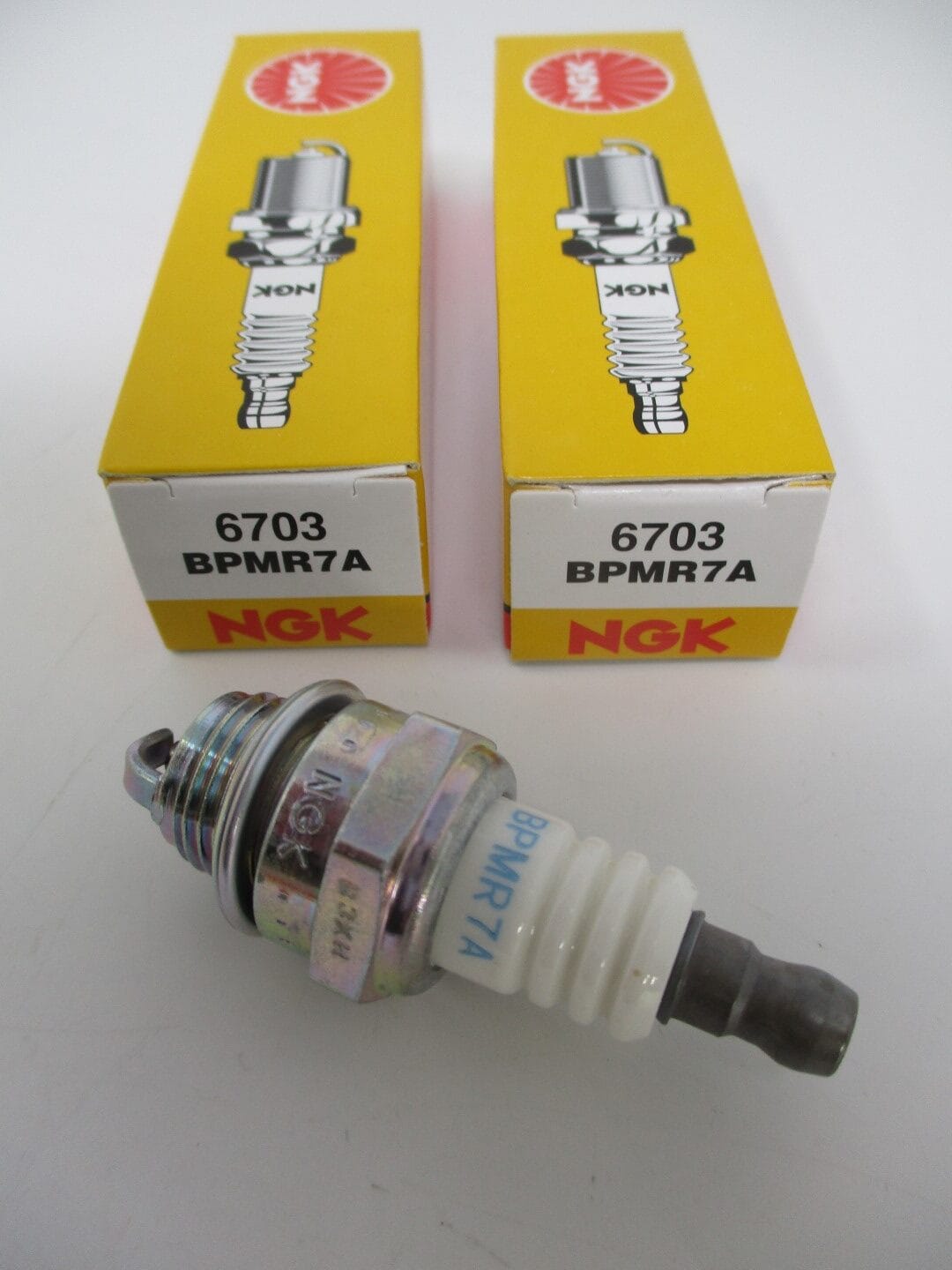 Genuine NGK 6703 BPMR7A Nickel Spark Plug Lawnmower - Image 5