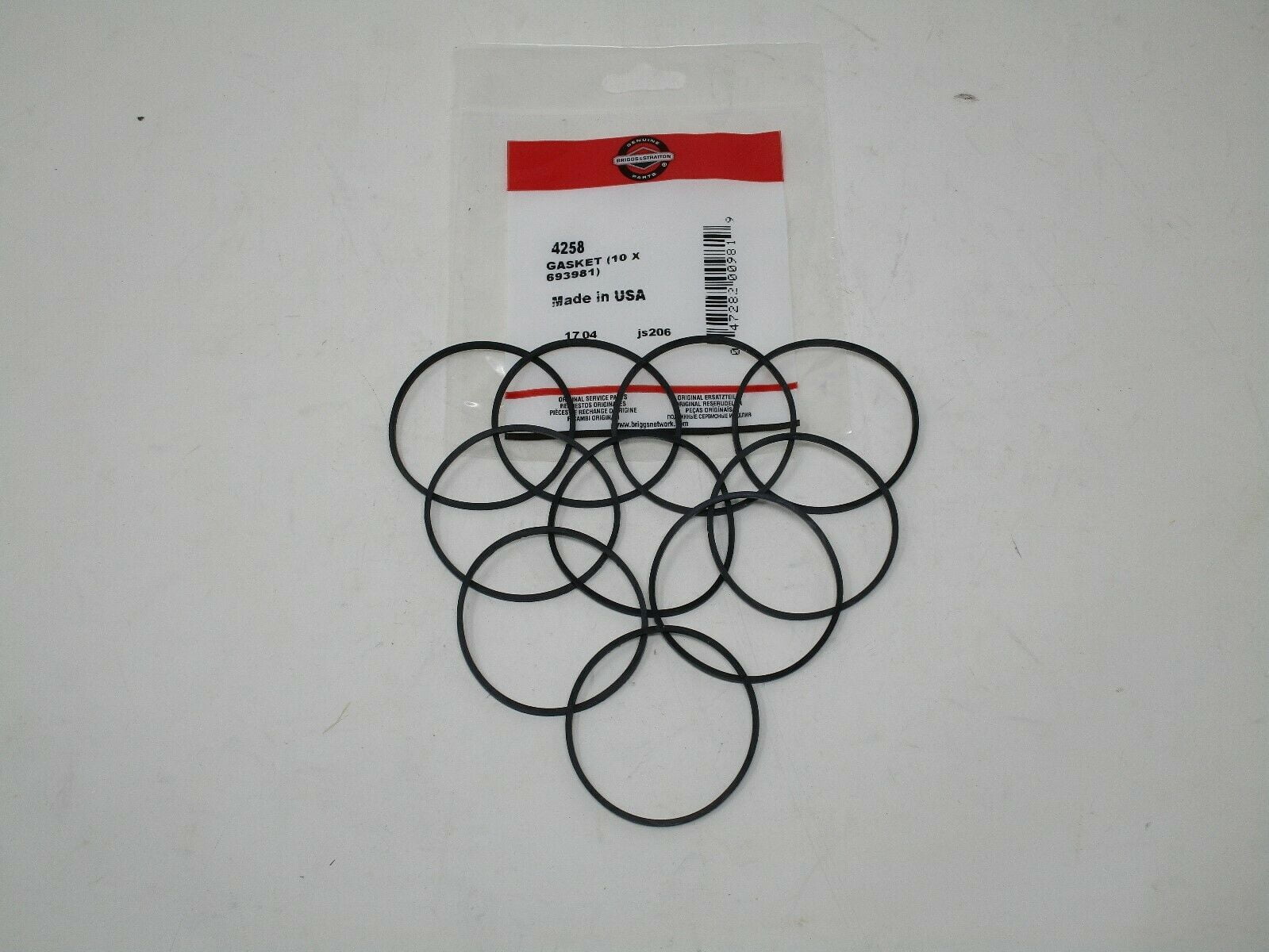 Genuine OEM Briggs and Stratton 4258 Float Bowl Gasket (10 of 693981)