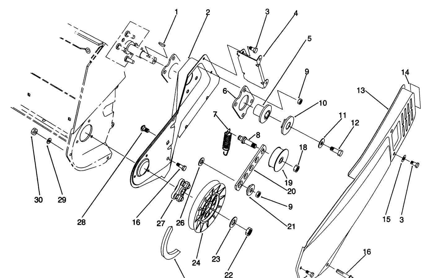 2 For Toro 75-9010 Snowthrower Powerlite CCR 38170 Drive Belt 3/8"x 29-1/4" in a Pix P-759010 - Image 4