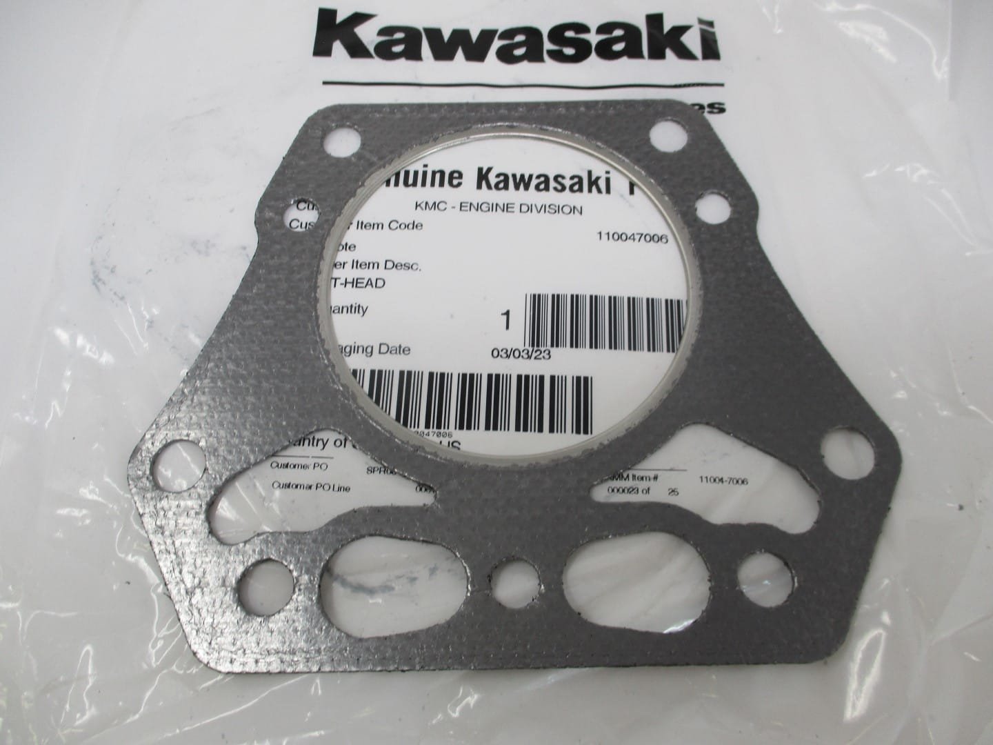 Genuine Kawasaki 11004-7006 Head Gasket FH601V FH641V FH680V FH721V 11004-7004 - Image 3