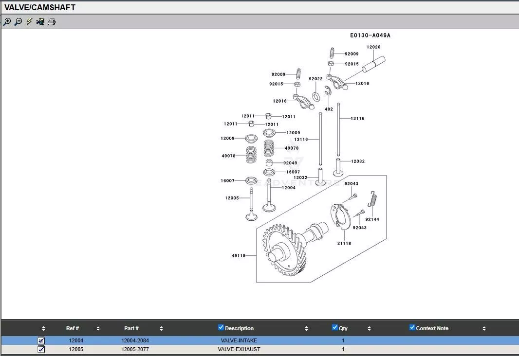 Genuine Kawasaki 12004-2084 Intake Valve FC290V FE290D FE290 - Image 5