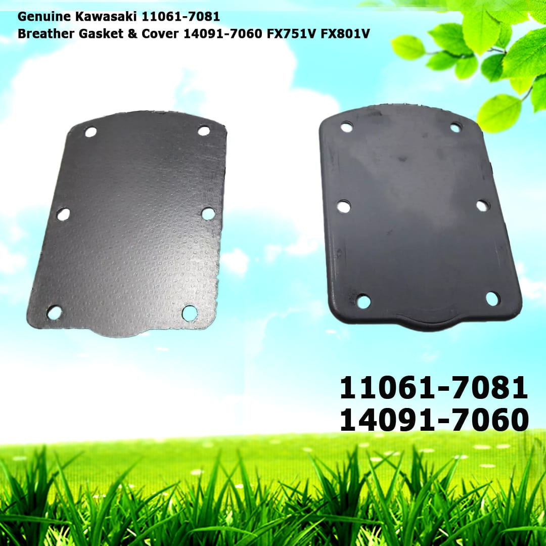 Genuine Kawasaki 11061-7081 Breather Gasket & Cover 14091-7060  FX751V FX801V FX850V