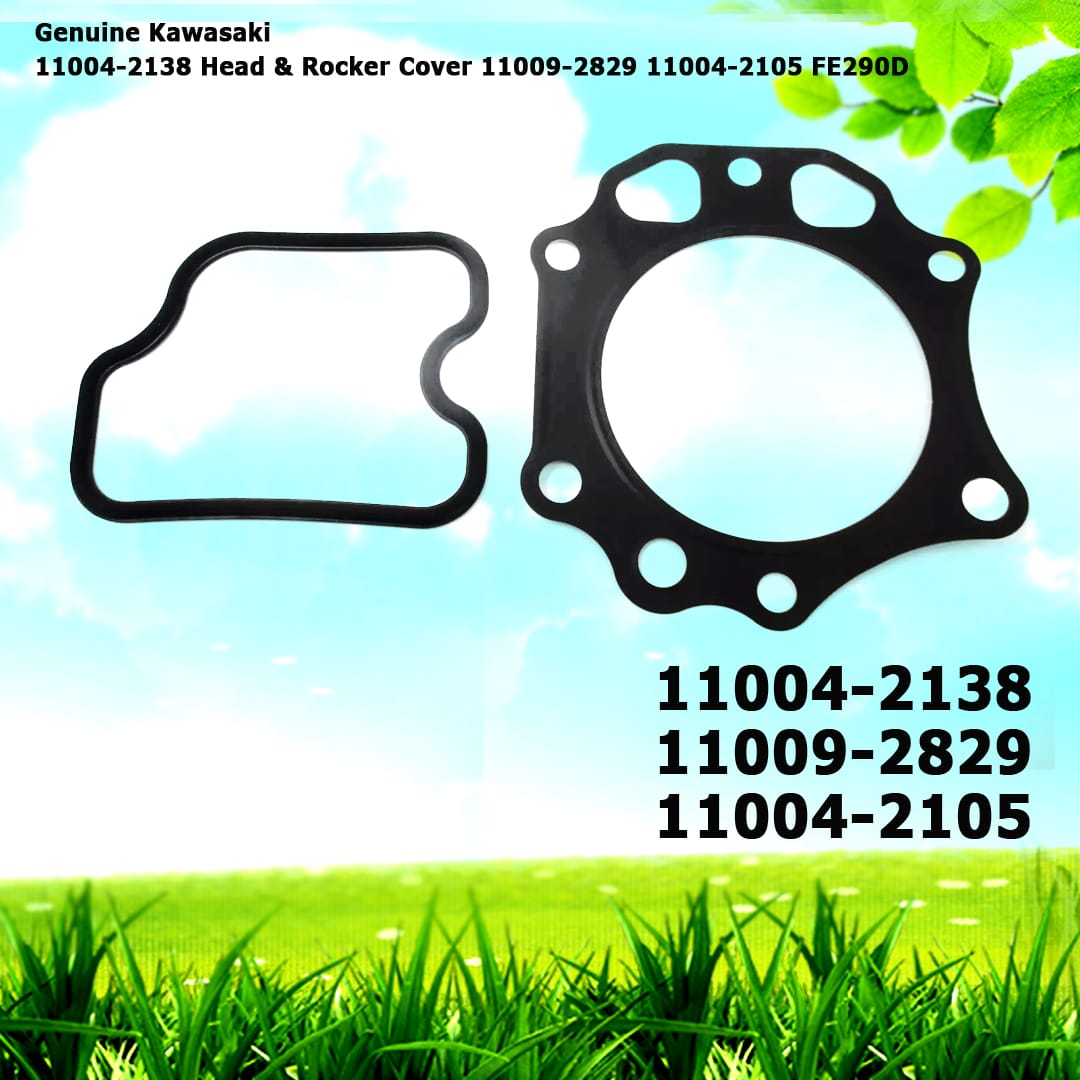 Genuine Kawasaki 11004-2138 Head & Rocker Cover 11009-2829 11004-2105 FE290D