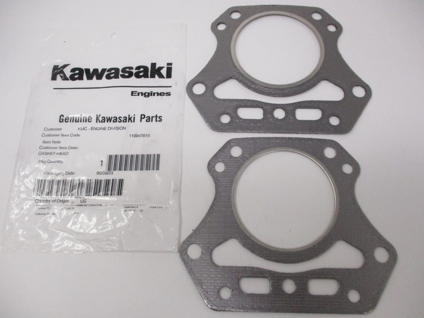 2 Genuine Kawasaki 11004-7015 11004-7005 Cylinder Head Gasket FH451V FH500V FH531V - Image 3
