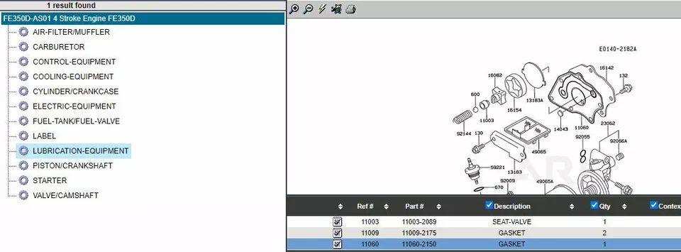 Genuine Kawasaki 11060-2150 Oil Pump  Engine Gasket  FE350D FE400D - Image 6