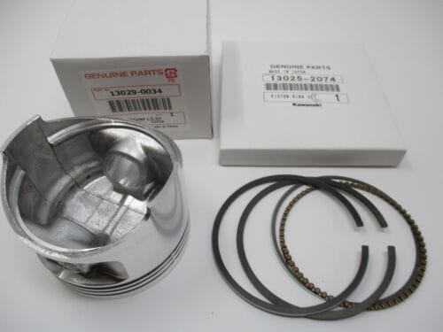 Genuine Kawasaki Piston 13029-0034 & Rings 13025-2074 13029-2101 OS 0.50