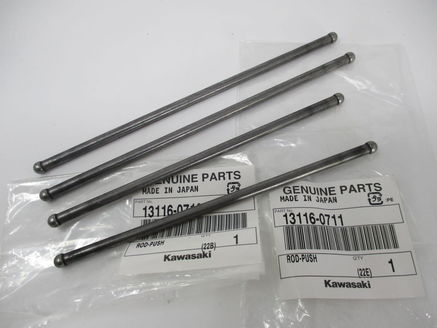 Genuine Kawasaki 2 13116-0712 & 2 13116-0711 Push Rods for FX921V FXT00V