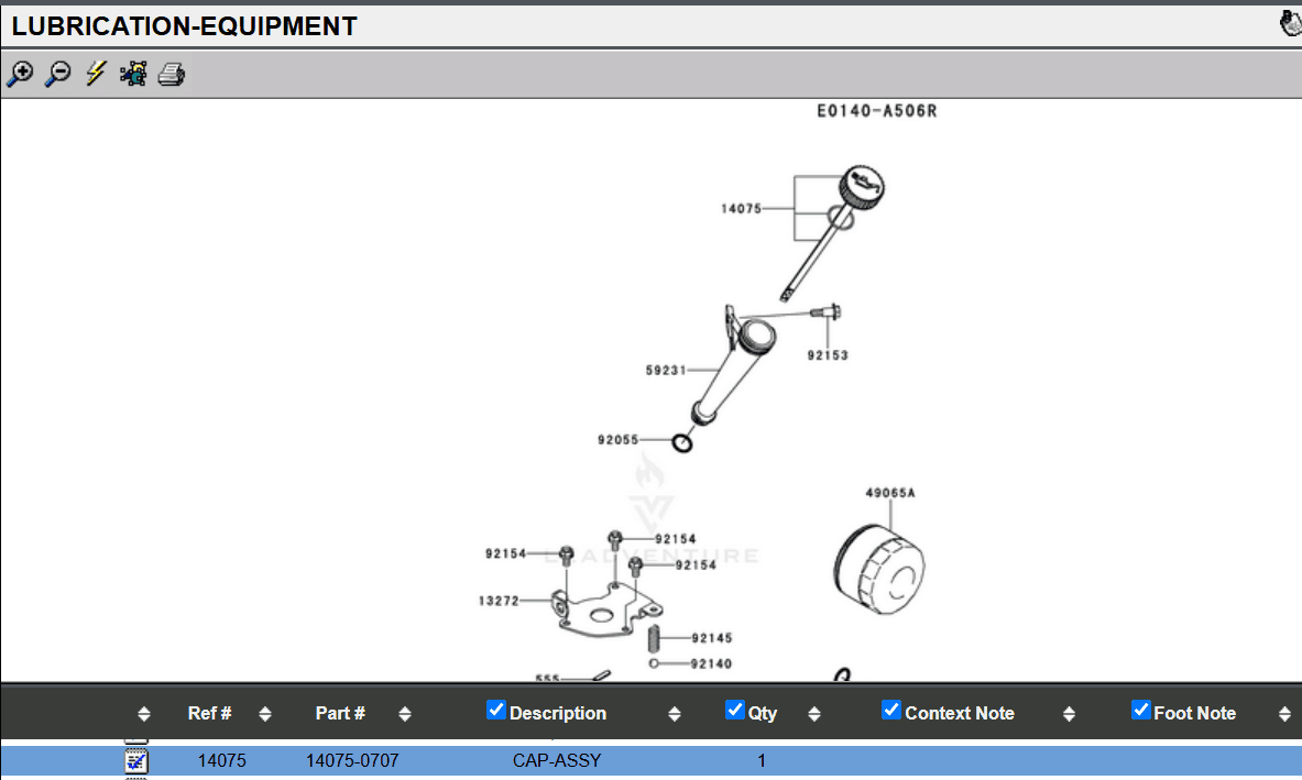 Genuine Kawasaki 14075-0707 Oil Dip Stick Gage FR541V FR600V FR651V - Image 4