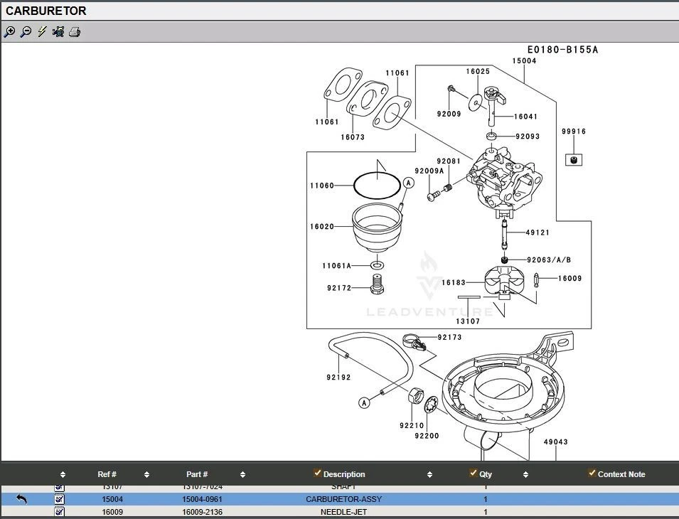 Genuine Kawasaki 15004-0961 Walbro Carburetor 2 11061-2215 16073-2240 Insulator Gasket FJ180V - Image 7