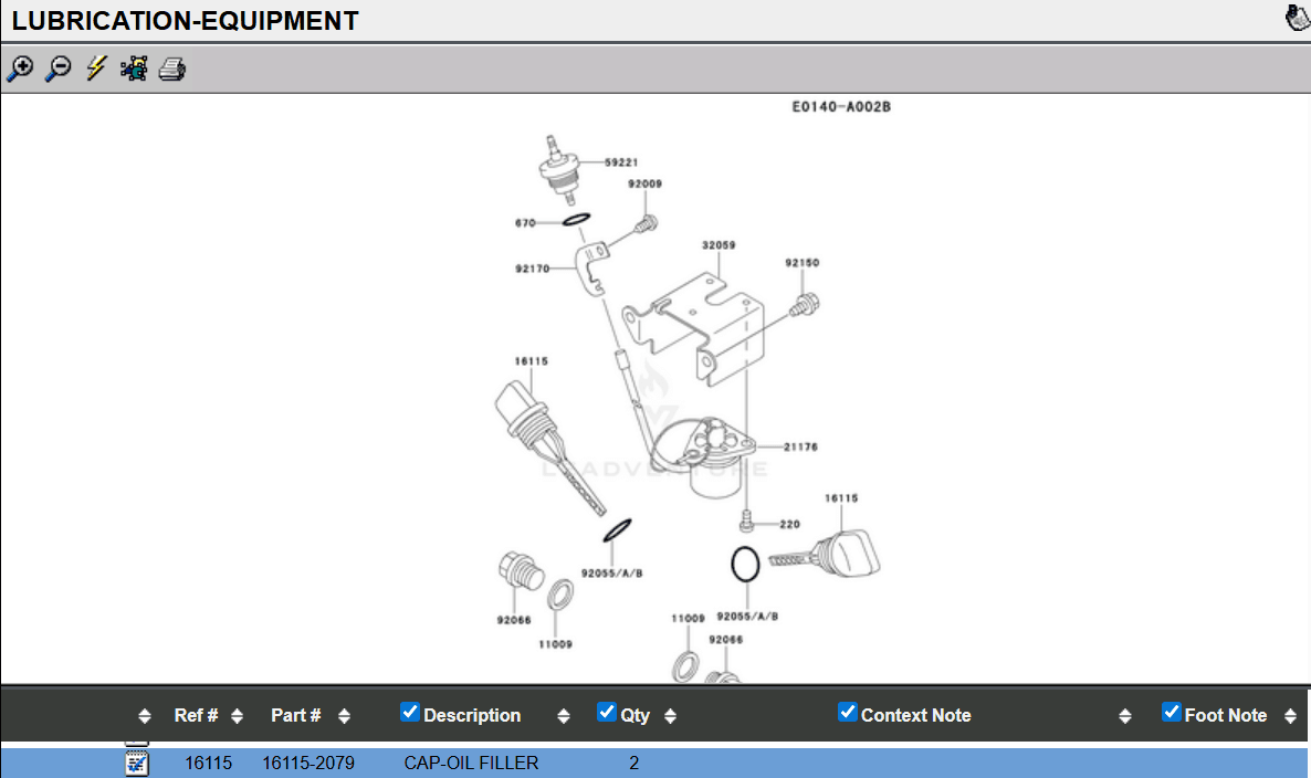 Genuine Kawasaki 16115-2079 Oil Dipstick with O-Ring Gauge FE350D FE400D FE290D - Image 5