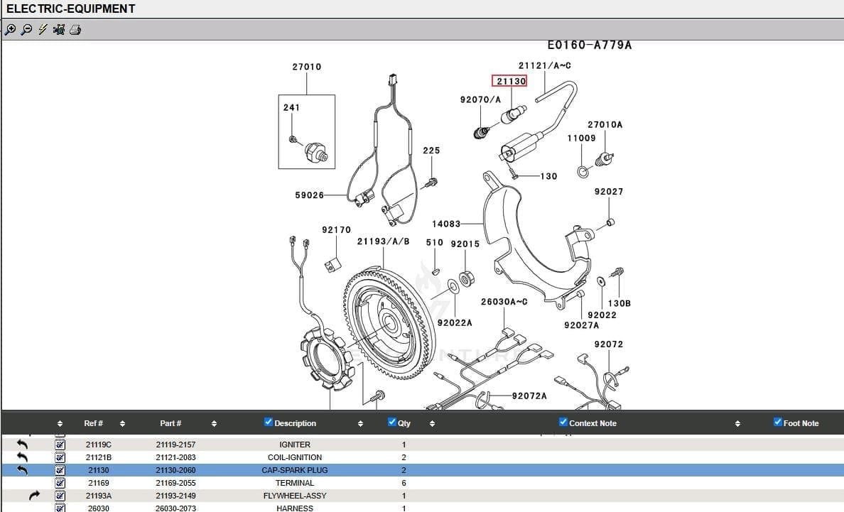 Genuine Kawasaki 21130-2060 Spark Plug Cap FB460V FC150V FC290V FC420V FD501V - Image 5