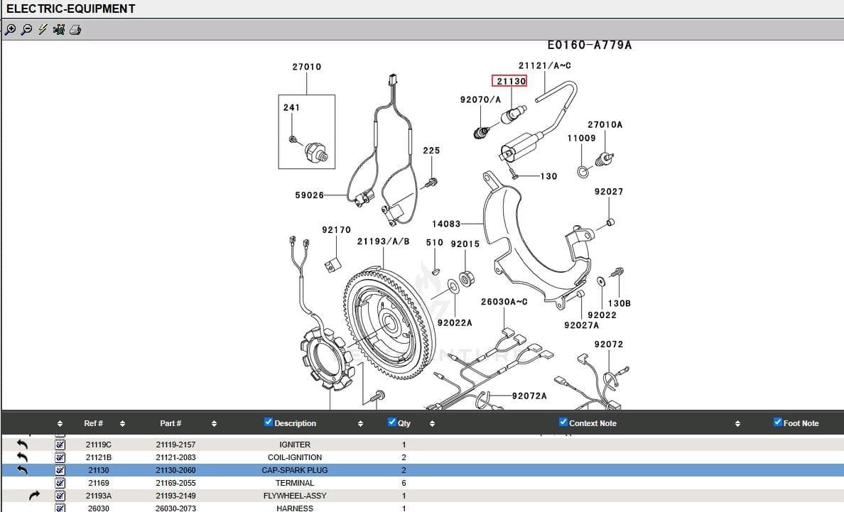 Genuine Kawasaki 21130-2060 Spark Plug Cap FB460V FC150V FC290V FC420V FD501V - Image 5