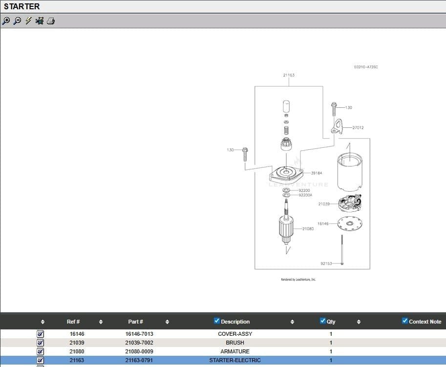 Genuine Kawasaki 21163-0791 Starter 21163-0749 21163-7035 FS600V FS651V FS730V - Image 7
