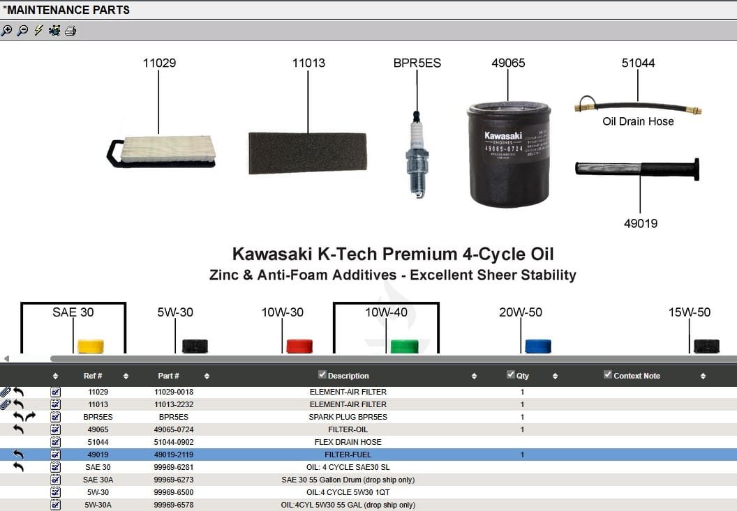 Genuine Kawasaki 49019-2119 Fuel Filter in-line FJ180V 49019-7003 - Image 6
