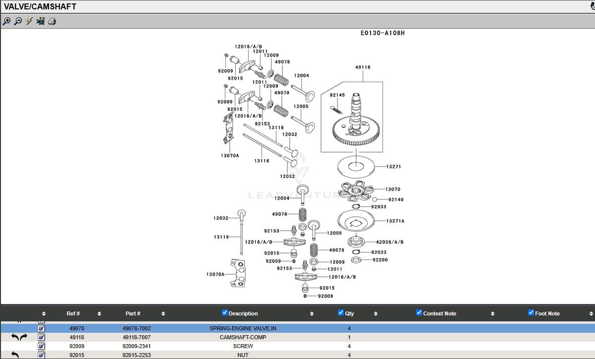 Genuine Kawasaki 49078-7002 Engine Head Valve Spring FR651V FS600V FS541V FH721V - Image 4