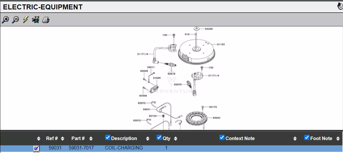 Genuine Kawasaki 59031-7017 Charging Coil 15 AMP 590317017 - Image 3