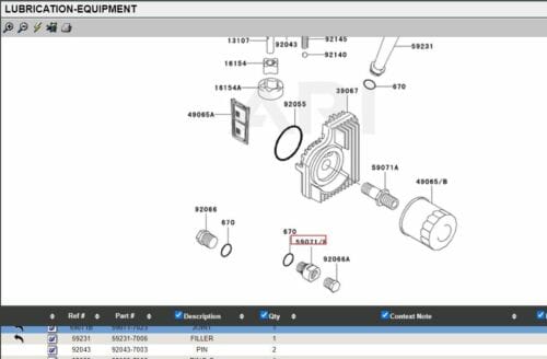 Genuine Kawasaki 59071-7023 Oil Drain Adaptor Plug Extender FR600V FR651V FR691V FS481V