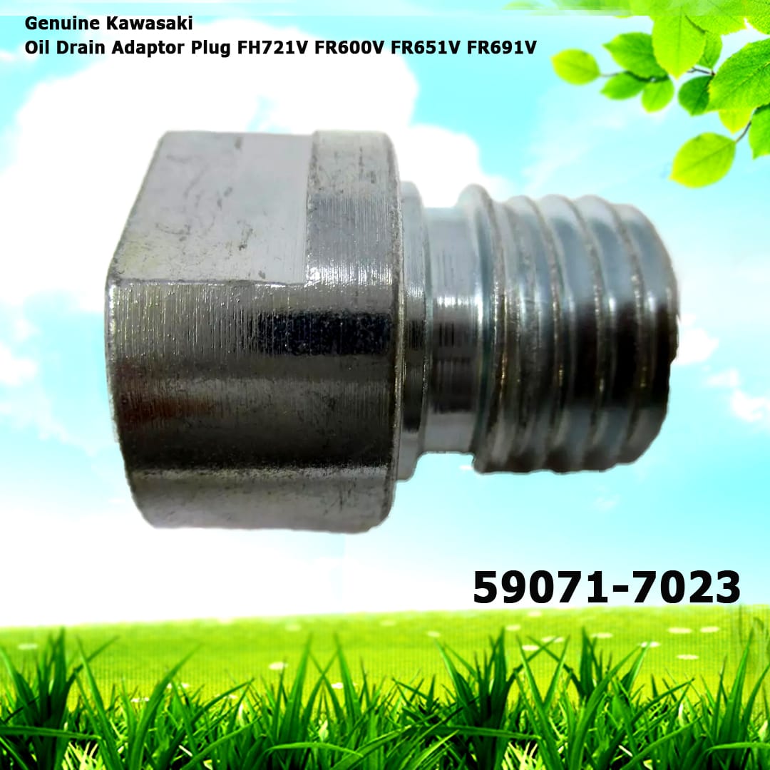 Genuine Kawasaki 59071-7023 Oil Drain Adaptor Plug FH721V FR600V FR651V FR691V FR730
