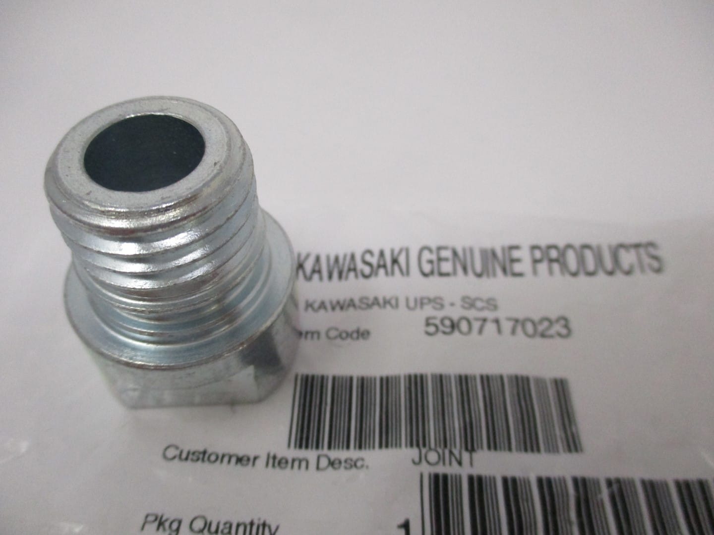 Genuine Kawasaki 59071-7023 Oil Drain Adaptor Plug FH721V FR600V FR651V FR691V FR730 - Image 3