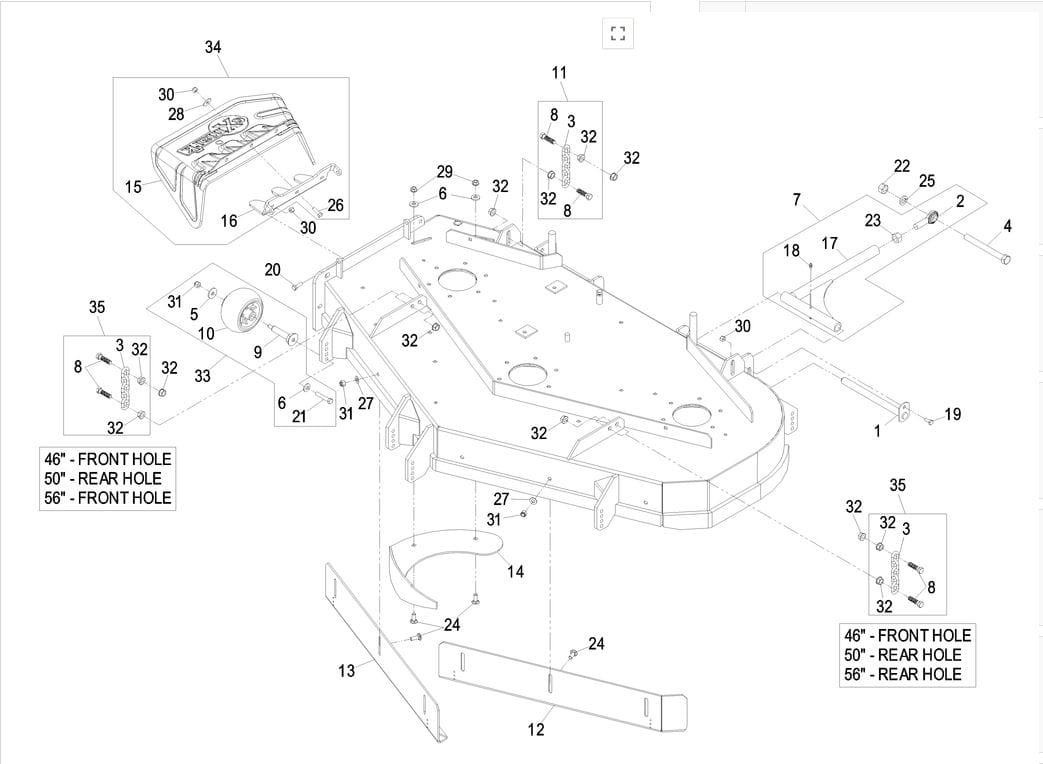 2 Pcs For Toro Exmark 103-8415 Anti-Scalp Wheel for Mower Deck 7500D - Image 4