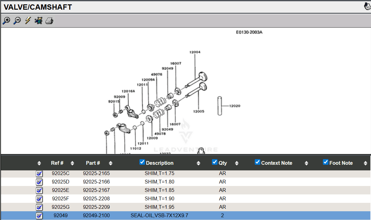 Genuine Kawasaki 92049-2100 Oil Seal FE290 FE350D FE400D FC400V FC420V FD671D FD711D - Image 5