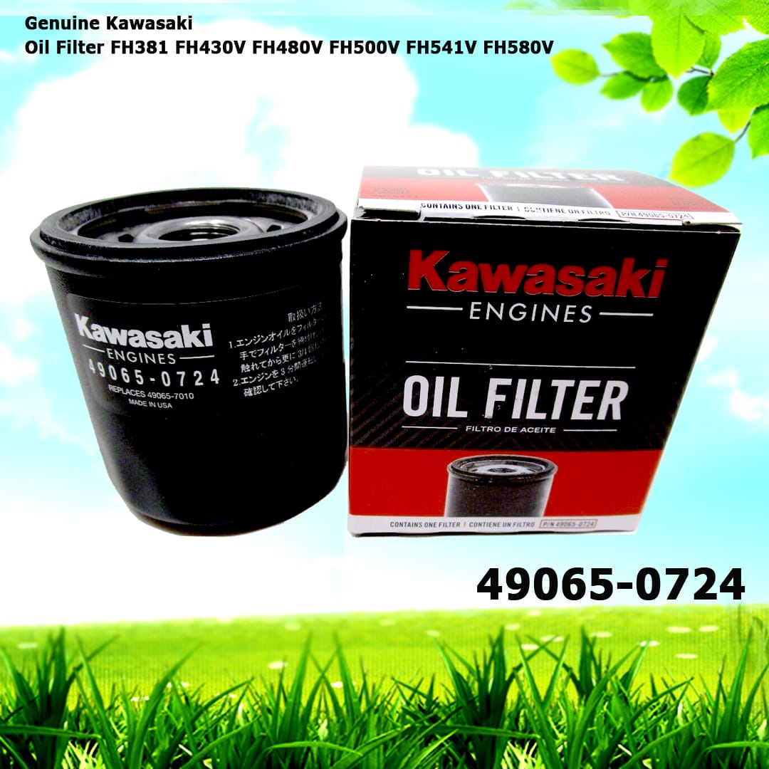 Genuine Kawasaki 49065-0724 Oil Filter FH381 FH430V FH480V FH500V FH541V FH580V