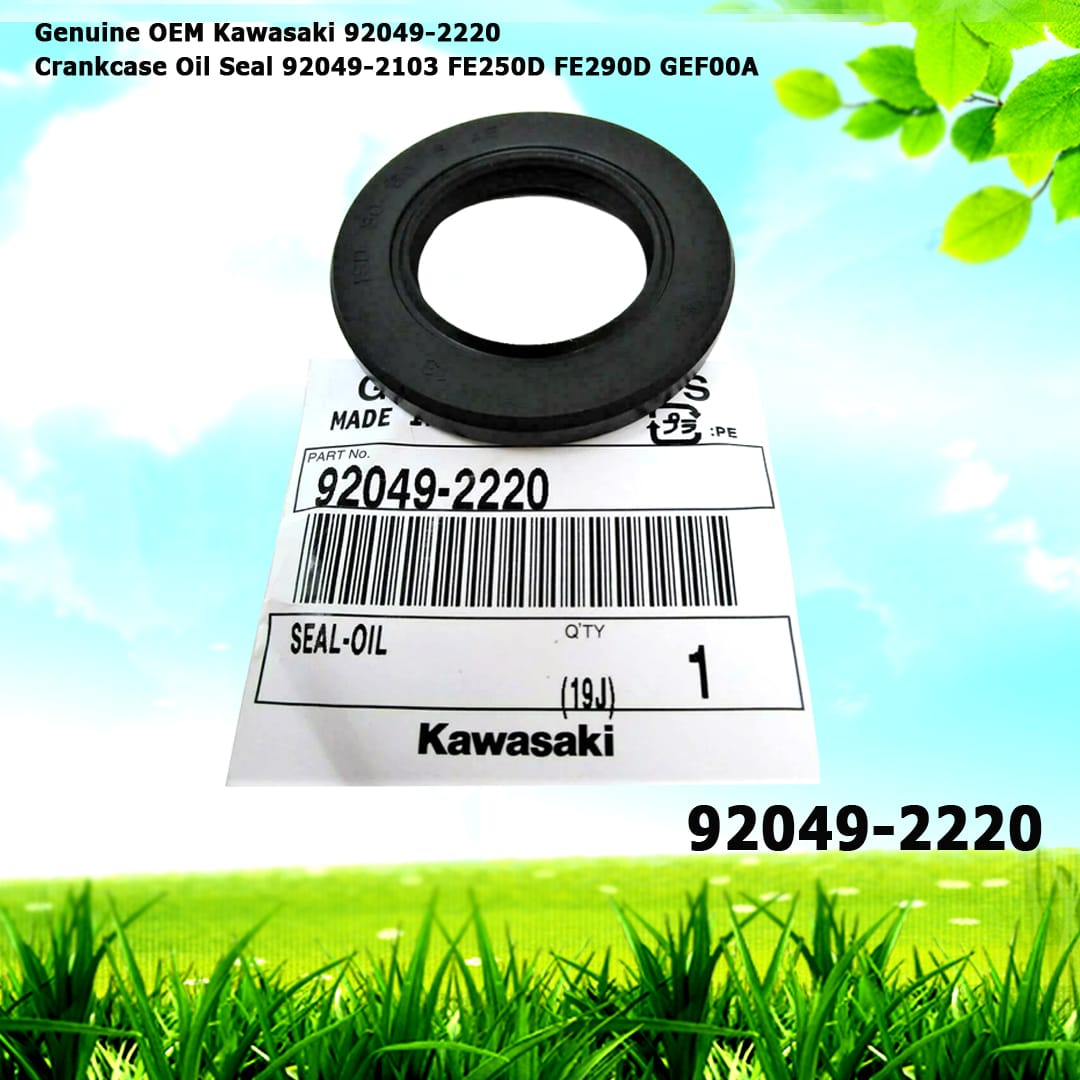 Genuine OEM Kawasaki 92049-2220 Crankcase Oil Seal FE250D FE290D GEF00A