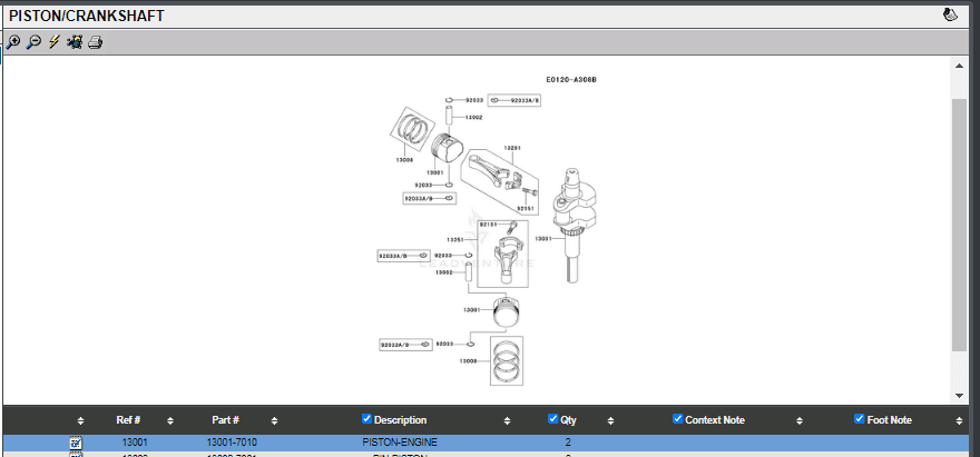 Genuine Kawasaki 13001-7010 STD Standard for FH541V, FH580V - Image 4