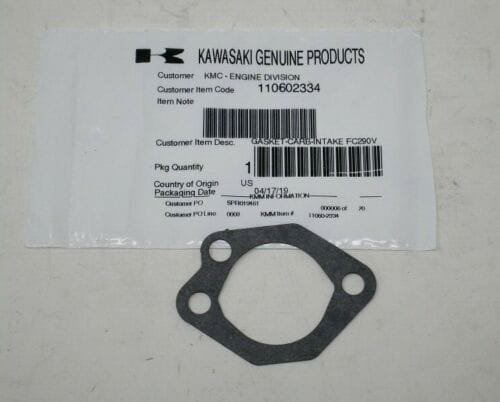 Genuine OEM Kawasaki Carburetor Intake Gasket 11060-2334 110092425 110092925