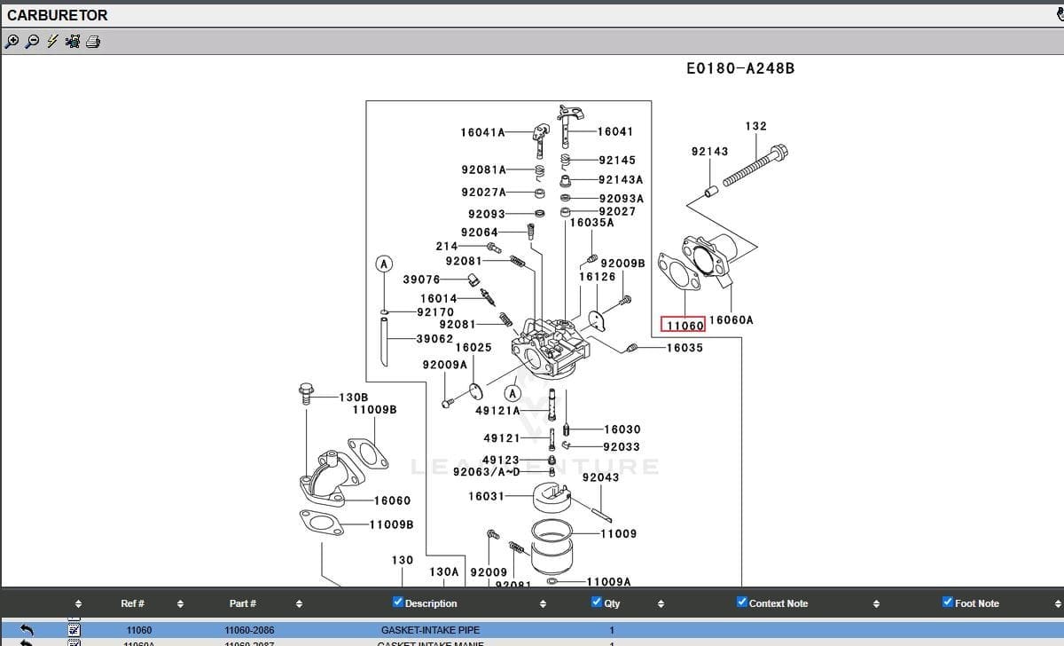2 Genuine Kawasaki 11060-2086 11009-2894 Intake Pipe Gasket FD611V FD620D - Image 4