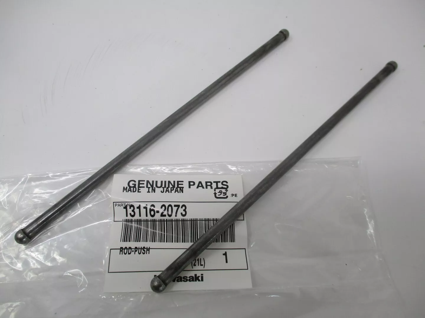 2 Genuine Kawasaki 13116-2073 Push Rods for FE350D FE400D Club Car - Image 3
