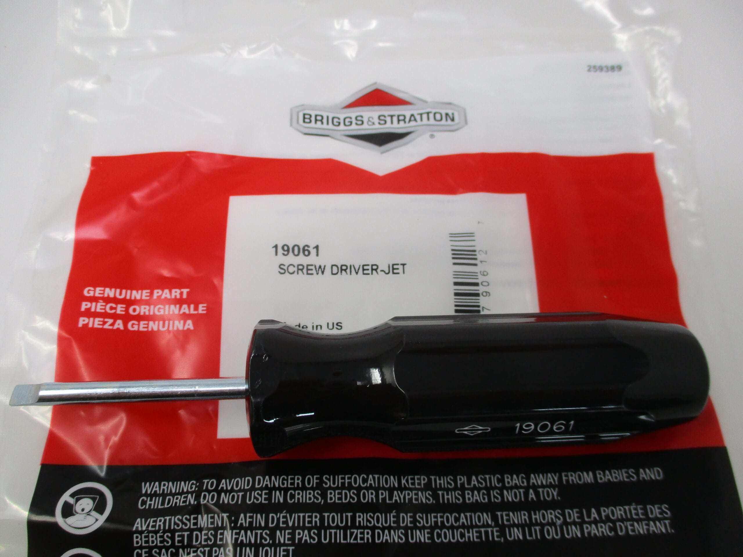 Genuine Briggs & Stratton 19061 Carburetor Jet Screwdriver Small - Image 6
