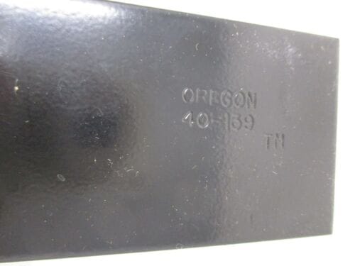 2 Genuine Oregon 40-139 Edger Blades 8” X 2” X 0.12” 1” Hole Heat Treated  High Carbon - Image 3