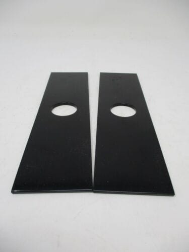2 Genuine Oregon 40-139 Edger Blades 8” X 2” X 0.12” 1” Hole Heat Treated High Carbon - Image 2