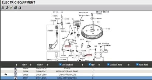 Genuine Kawasaki 21171-0725 EFI Ignition Coil FS730V, FT730V, FX730V, FXT00V - Image 2