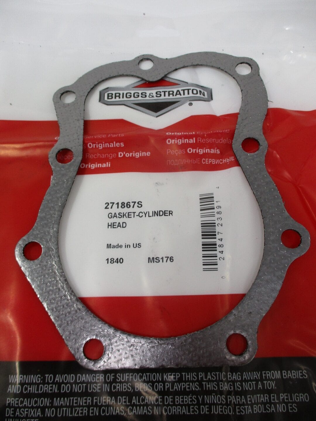 Genuine Briggs & Stratton 271867S Cylinder Head Gasket Replaces 270984 271867 - Image 3