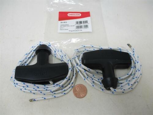 2 Genuine Oregon Recoil Pull Start Handle 31-911 with 31-140 Rope 1/8" Dia. - Image 3