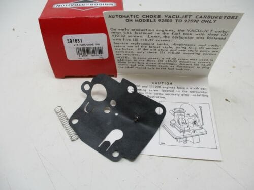 Genuine Briggs & Stratton 391681 Pump/Choke Dia Kit - Image 2