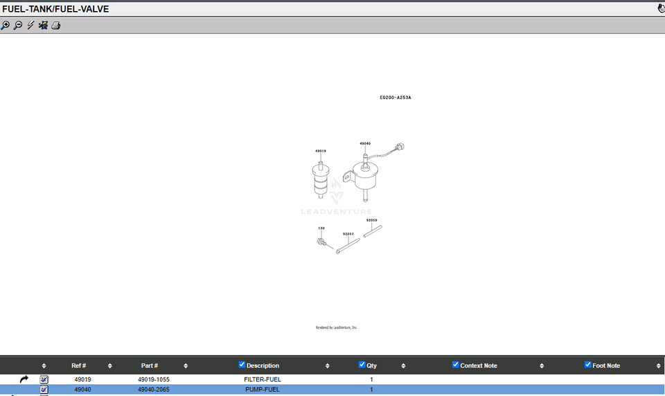 Genuine Kawasaki 49040-2065 AM876265 Electric Fuel Pump - Image 5