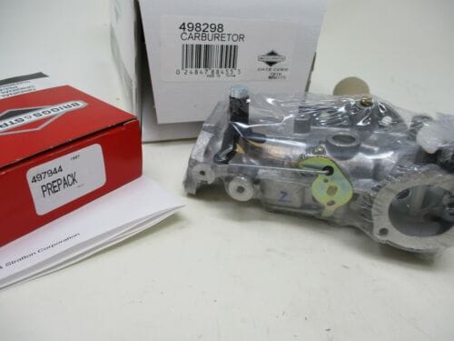 Genuine Briggs & Stratton 498298 Carburetor 490533, 495426, 692784, 495951, 492611