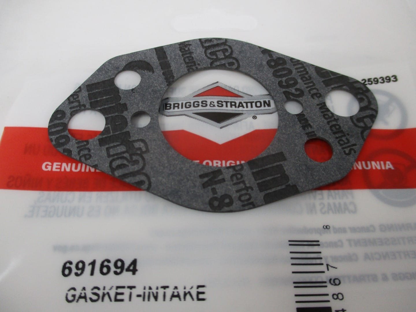 Genuine Briggs and Stratton 691694 Intake Gasket 805700 805149 691694 - Image 3