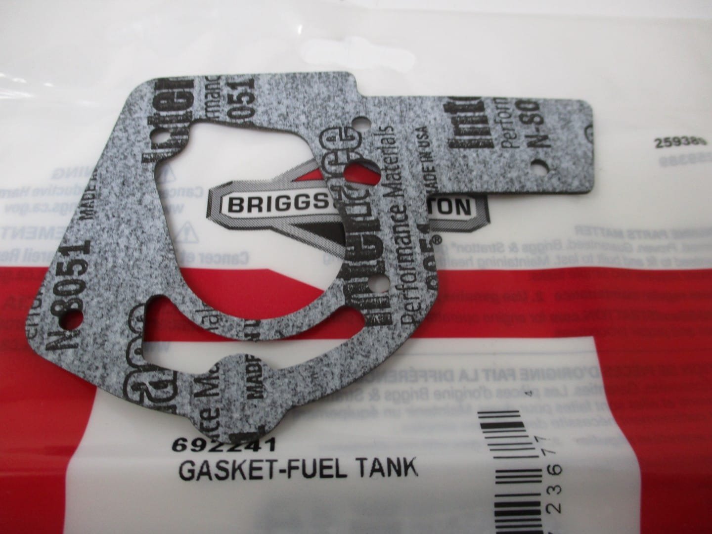 Genuine Briggs & Stratton 692241 272489 Gas Fuel Tank Gasket 4158 - Image 3